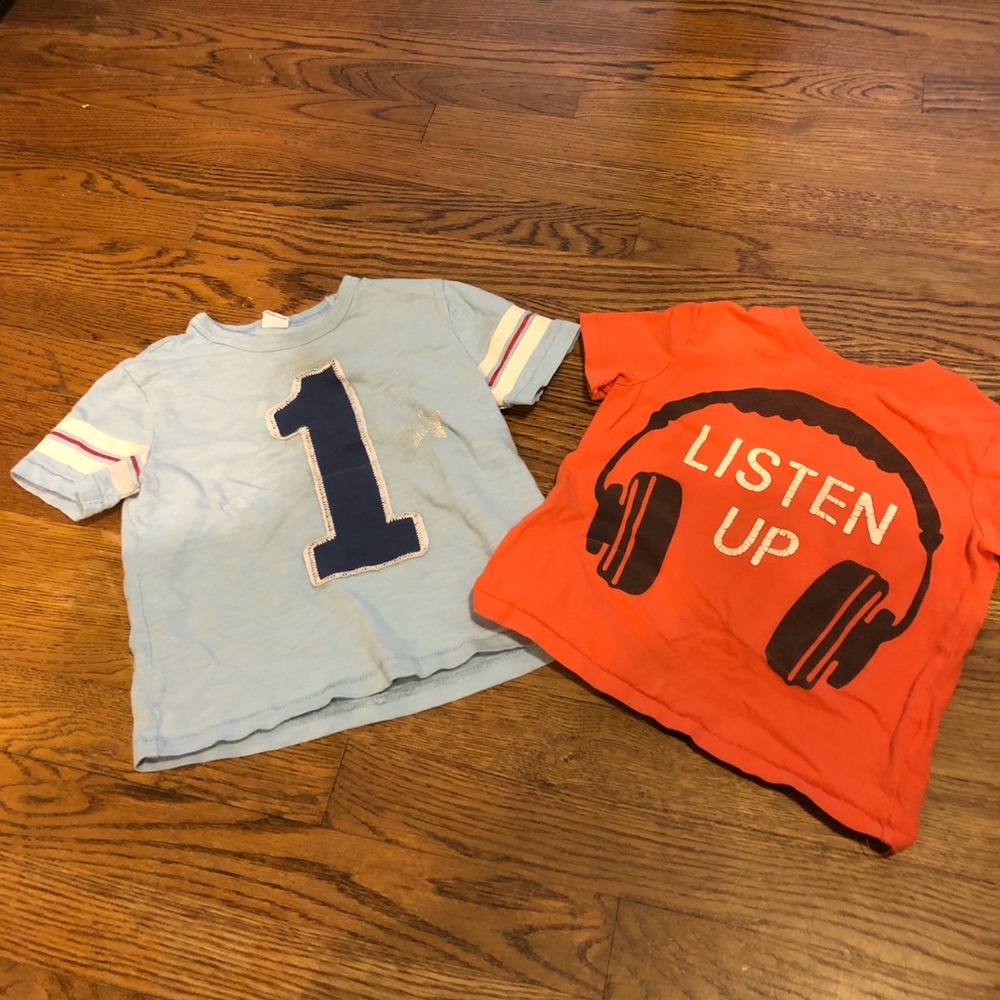 Blue 4T and Orange 2t Baby Gap bundle shirts